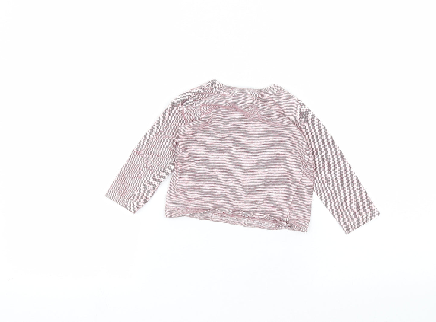 George Baby Red Striped  Basic T-Shirt Size 12-18 Months