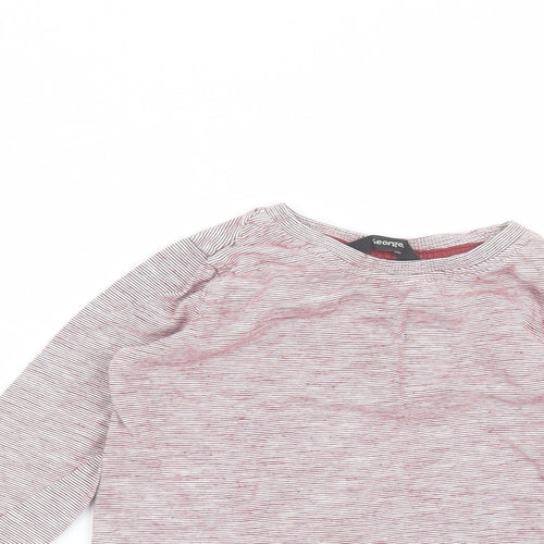 George Baby Red Striped  Basic T-Shirt Size 12-18 Months