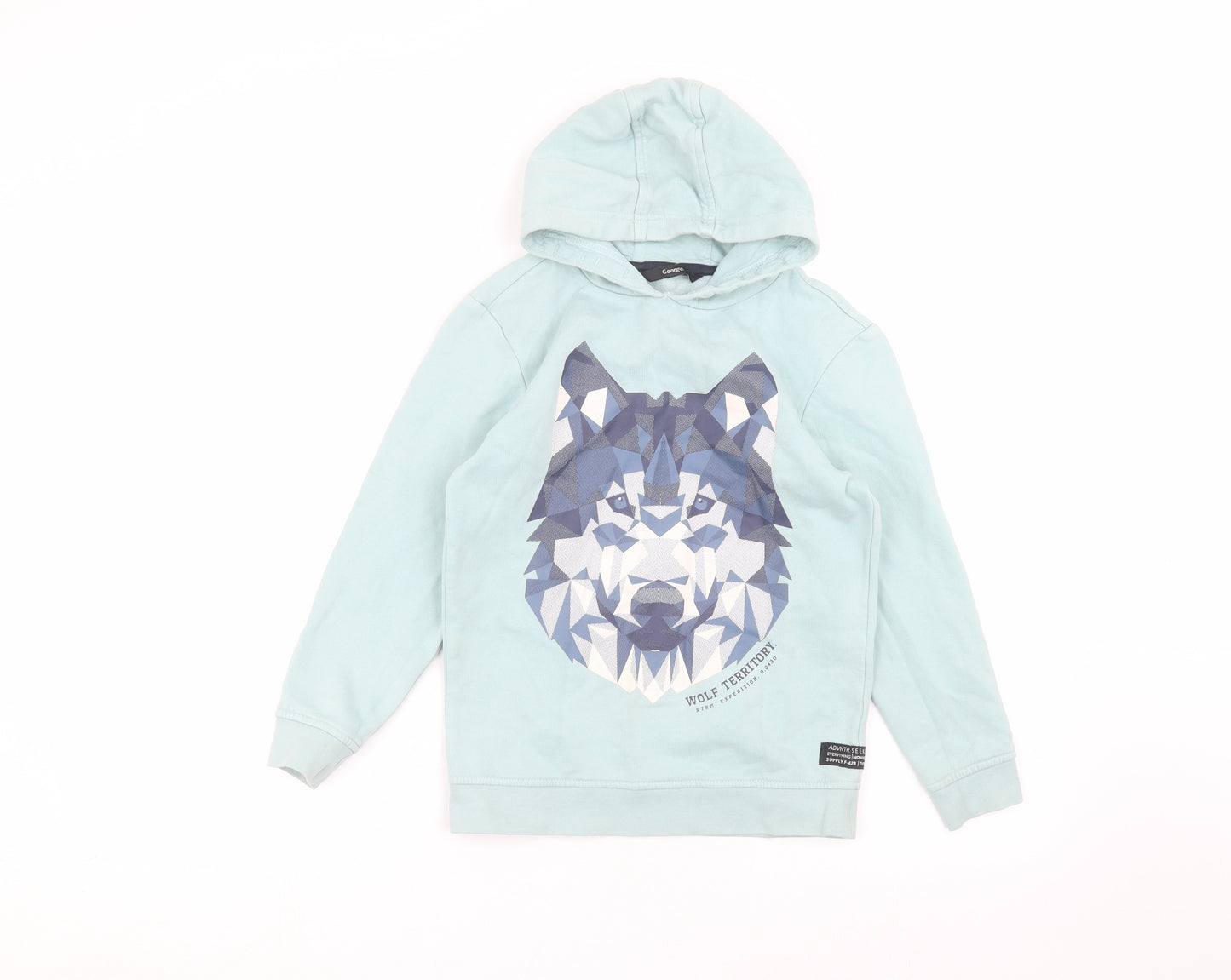 George Girls Blue   Pullover Hoodie Size 8-9 Years