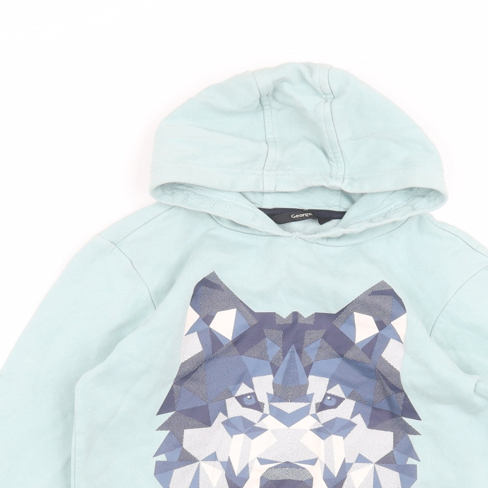 George Girls Blue   Pullover Hoodie Size 8-9 Years