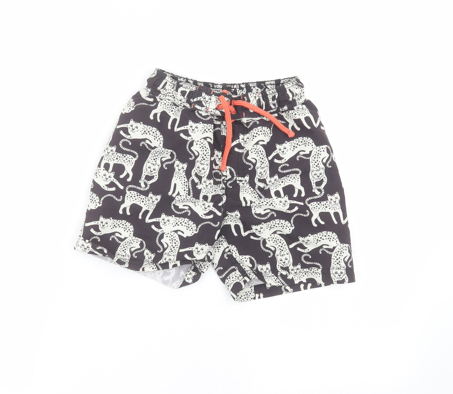 Lindex Boys Black   Bermuda Shorts Size 7-8 Years - swim short