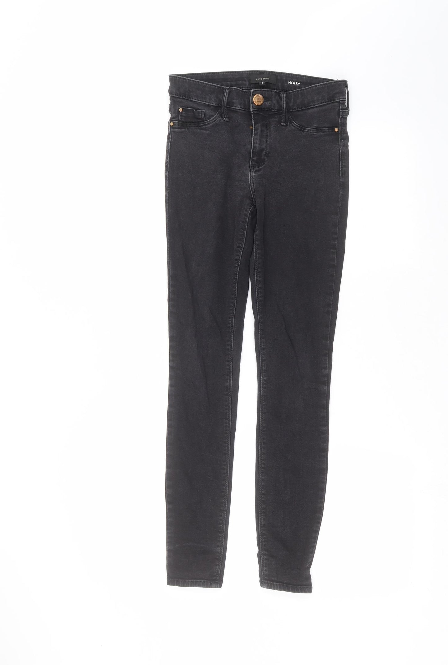 River Island Womens Black   Skinny Jeans Size 8 L26 in
