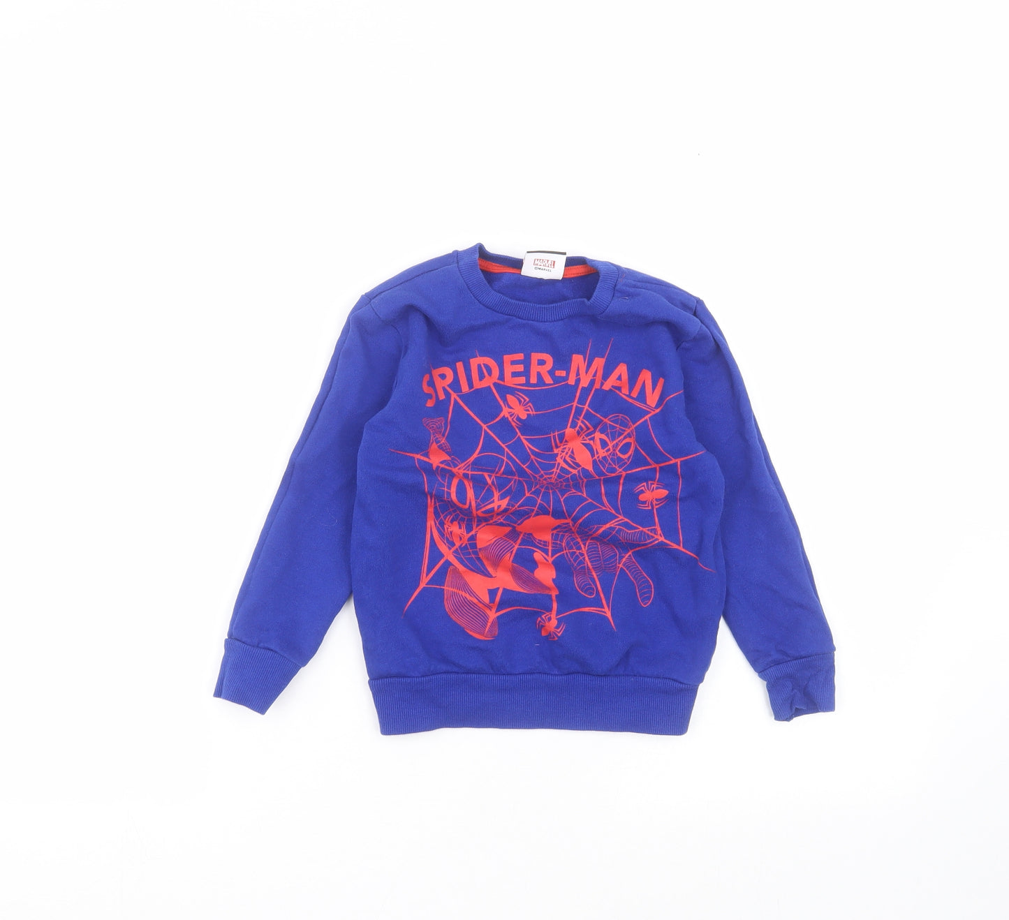 George Boys Blue   Pullover Jumper Size 3-4 Years  - Spider man