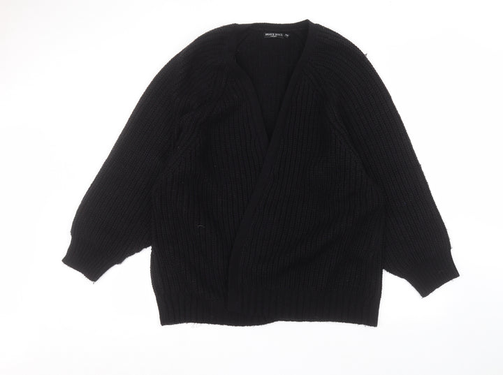 Brave Soul Womens Black Jacket Coatigan Size M