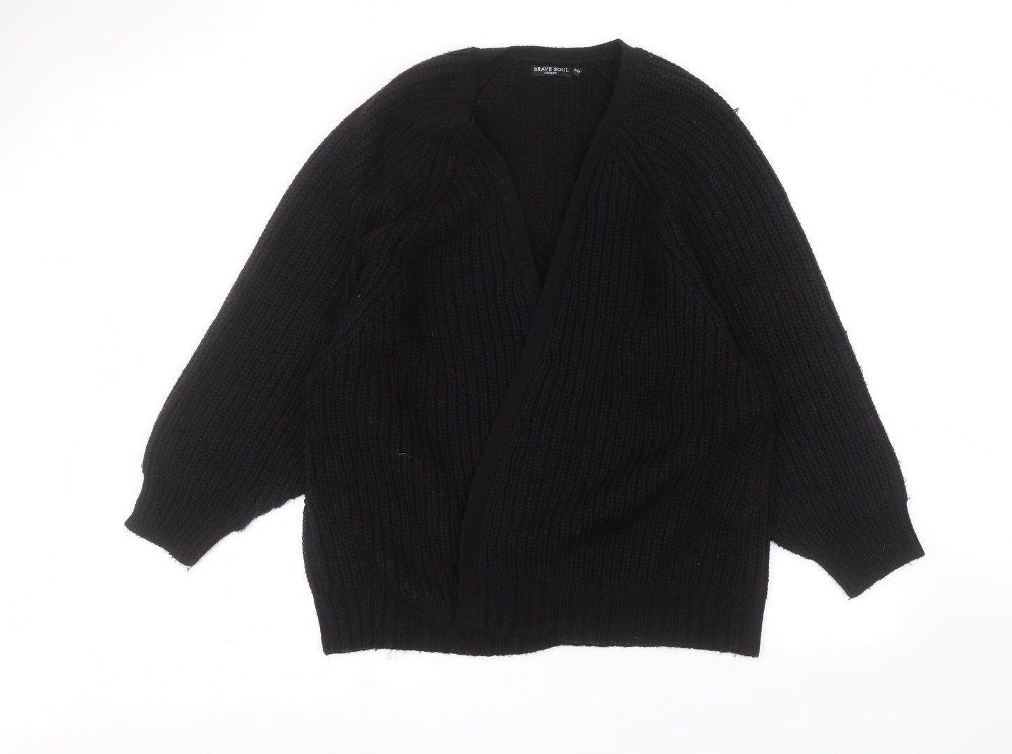 Brave Soul Womens Black   Jacket Coatigan Size M