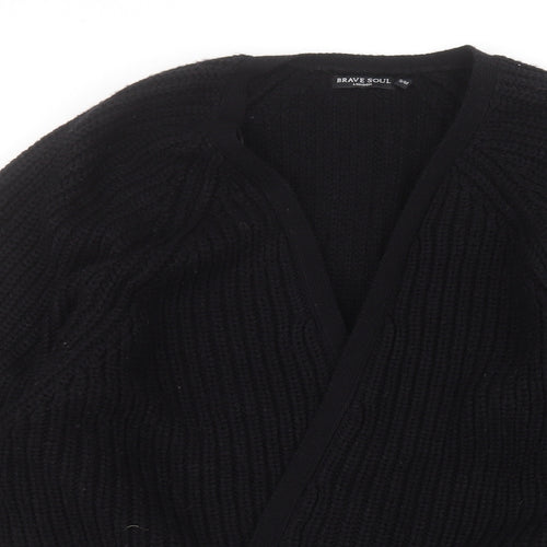 Brave Soul Womens Black   Jacket Coatigan Size M