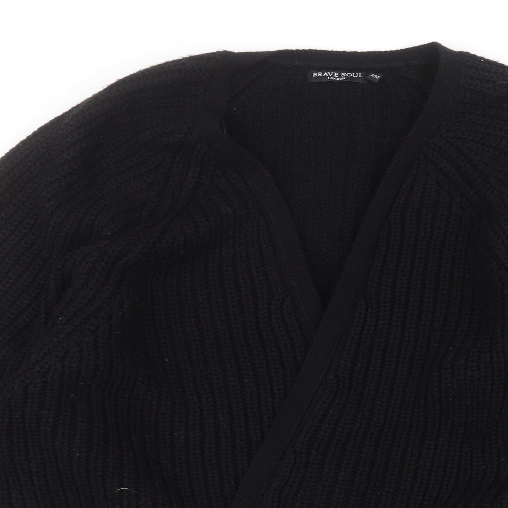 Brave Soul Womens Black   Jacket Coatigan Size M