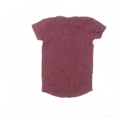 NEXT Boys Red Polka Dot  Basic T-Shirt Size 7 Years