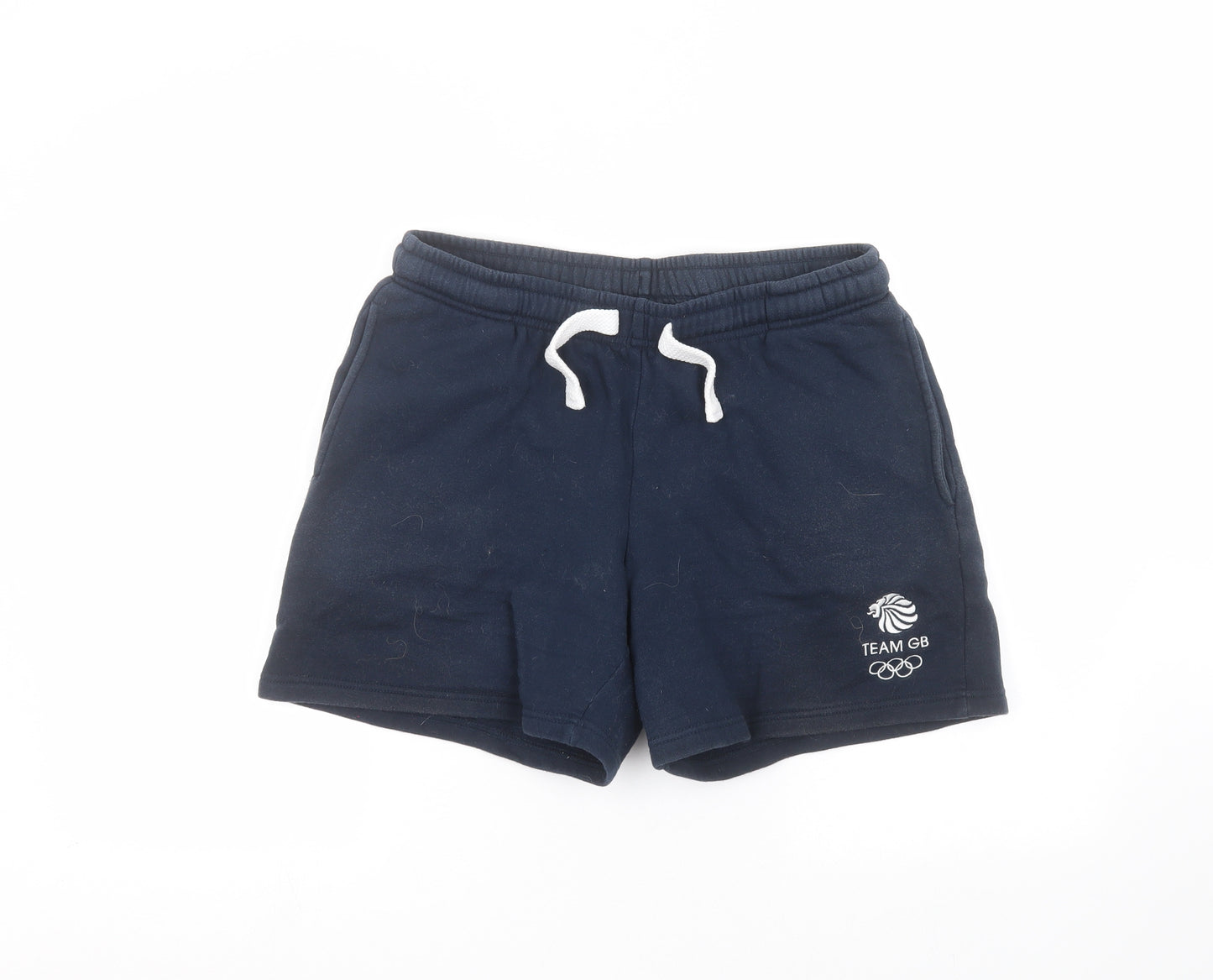 Team GB Mens Blue   Sweat Shorts Size M