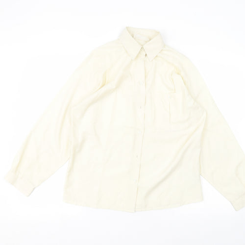 Hamells Womens White   Basic Button-Up Size 10