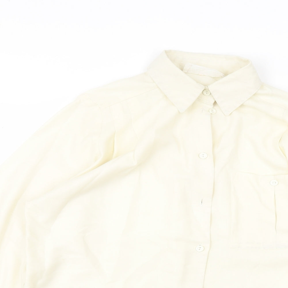 Hamells Womens White   Basic Button-Up Size 10