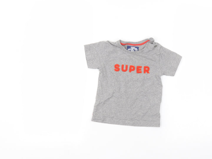 Preworn Baby Grey   Basic T-Shirt Size 18-24 Months