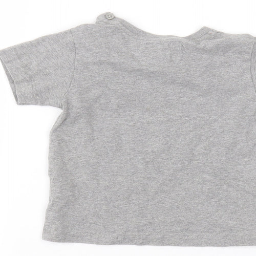 Preworn Baby Grey   Basic T-Shirt Size 18-24 Months
