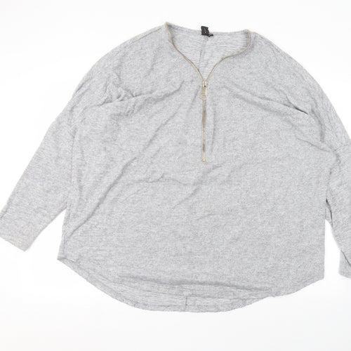 Preworn Womens Grey   Pullover Jumper Size 22