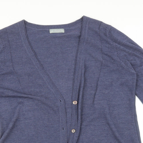 Per Una Womens Purple   Cardigan Jumper Size 14