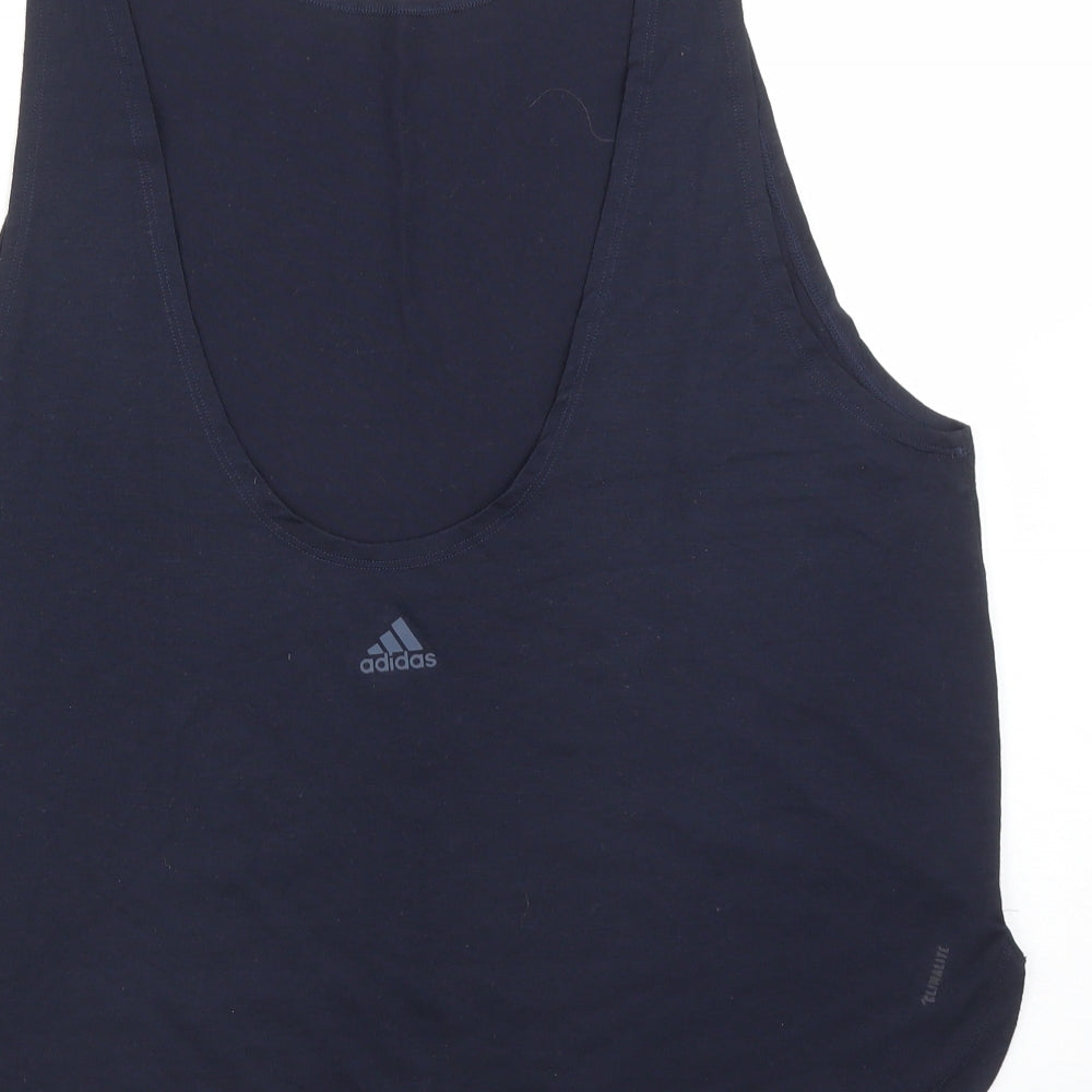 adidas Womens Blue   Basic Tank Size L