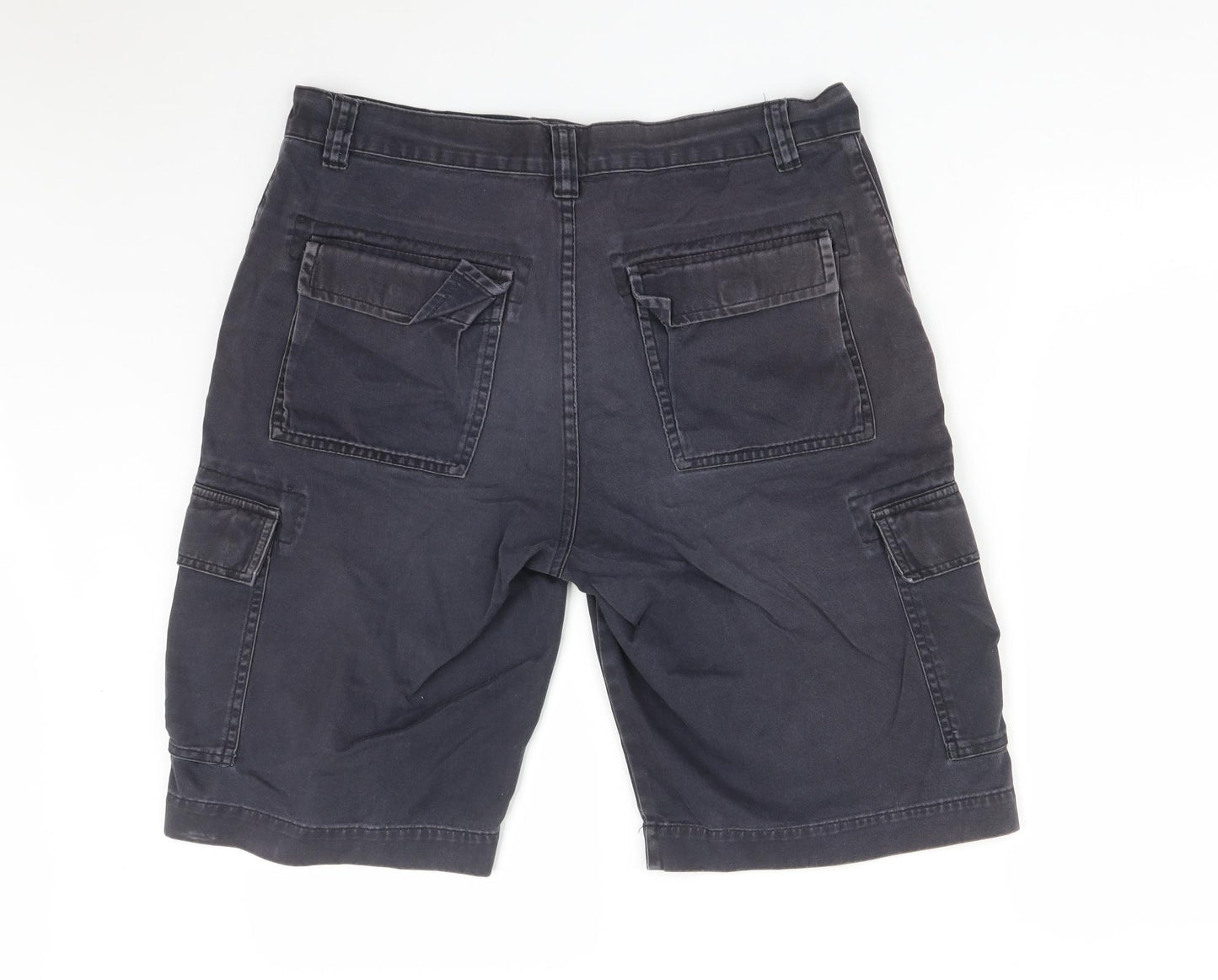 Easy Mens Blue   Cargo Shorts Size 34