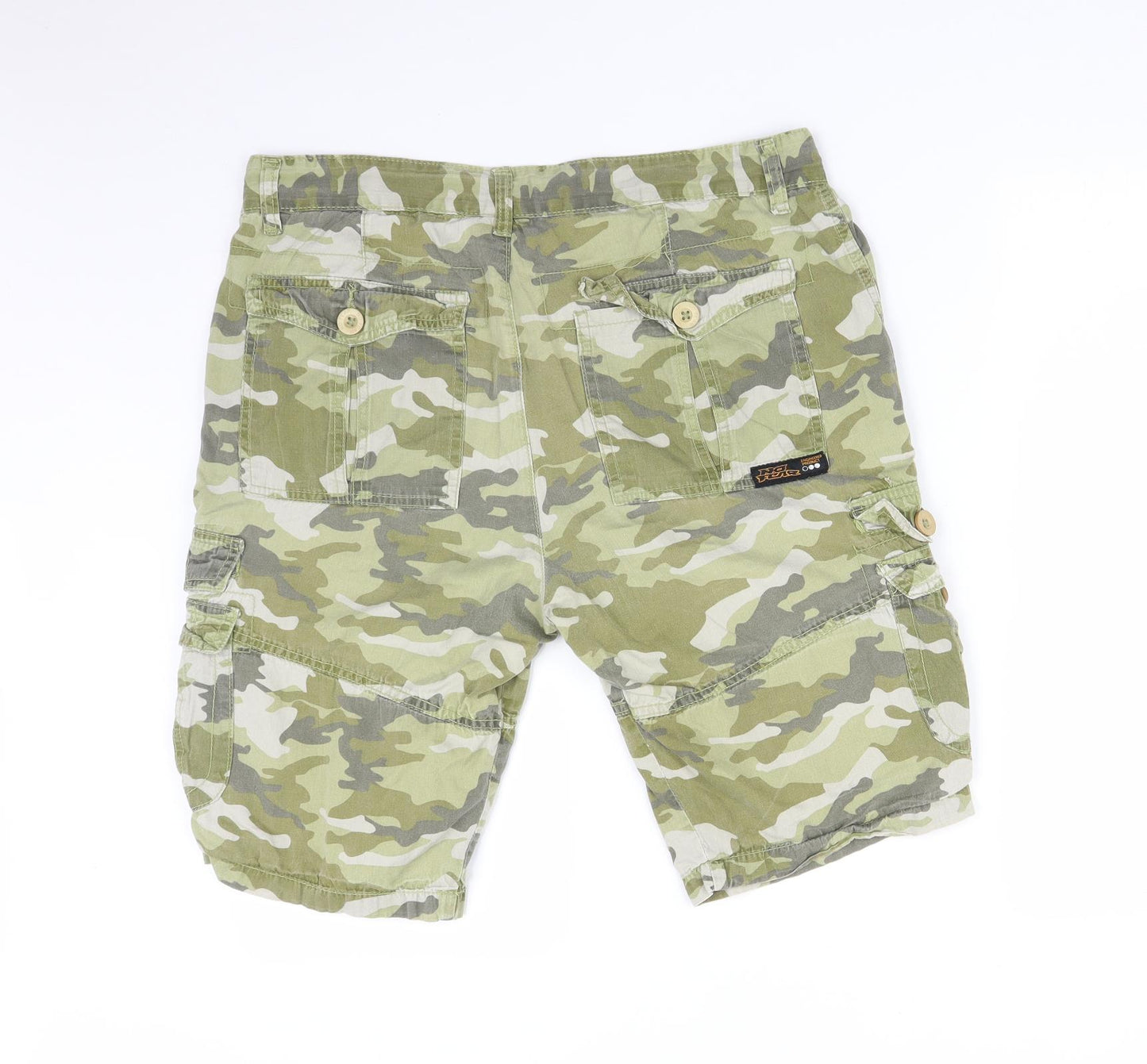 No Fear Mens Green Camouflage  Cargo Shorts Size L