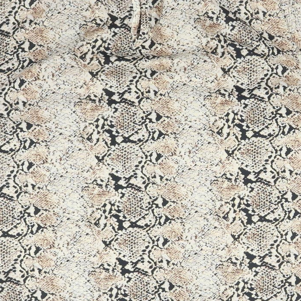 Dorothy Perkins Womens Multicoloured Animal Print  Basic T-Shirt Size 10