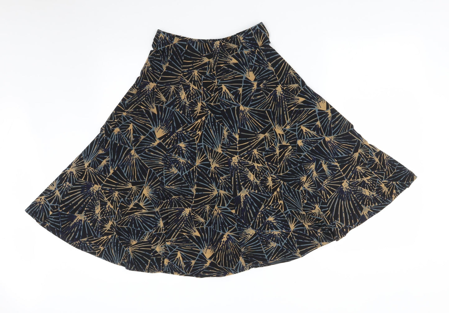 Papaya Womens Multicoloured Geometric  Flare Skirt Size 8