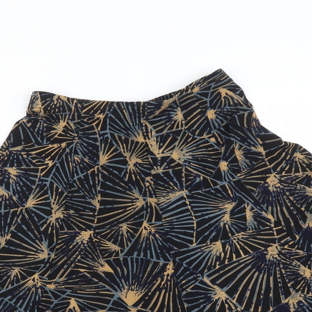 Papaya Womens Multicoloured Geometric  Flare Skirt Size 8