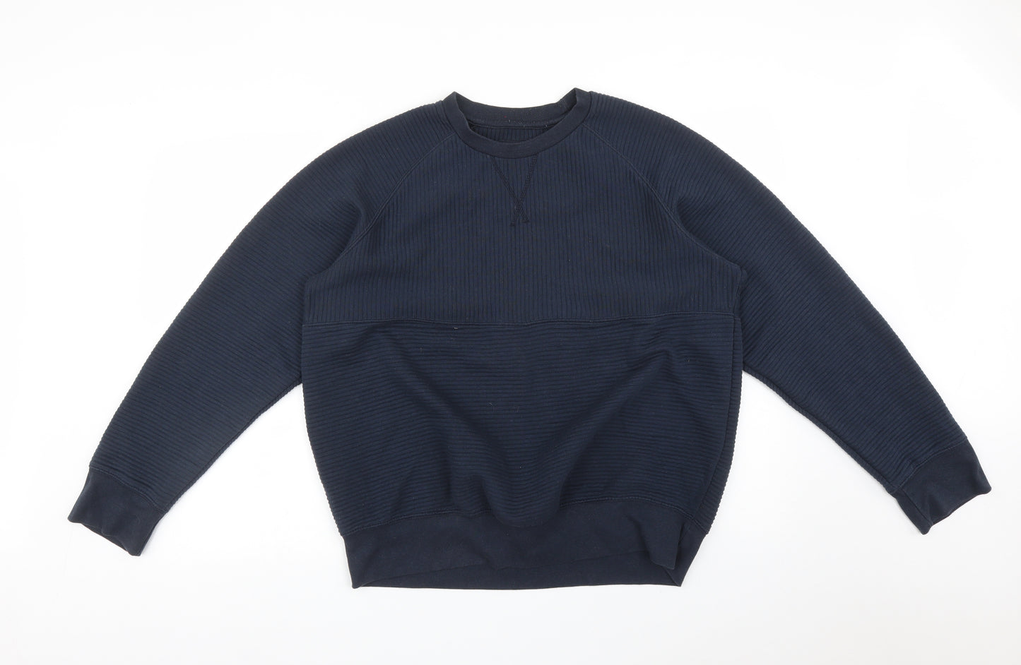 GENETIC APPAREL Mens Blue Striped  Pullover Sweatshirt Size XL