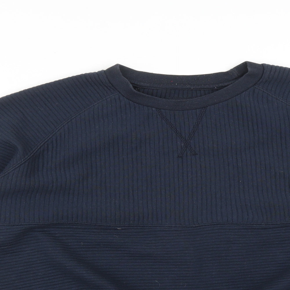 GENETIC APPAREL Mens Blue Striped  Pullover Sweatshirt Size XL