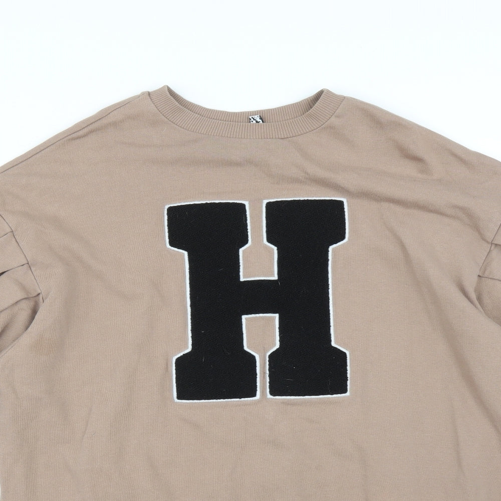 ASOS Womens Brown   Pullover Sweatshirt Size 8  - H