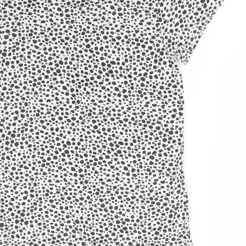 PRETTYLITTLETHING Womens Multicoloured Animal Print  Basic T-Shirt Size 8