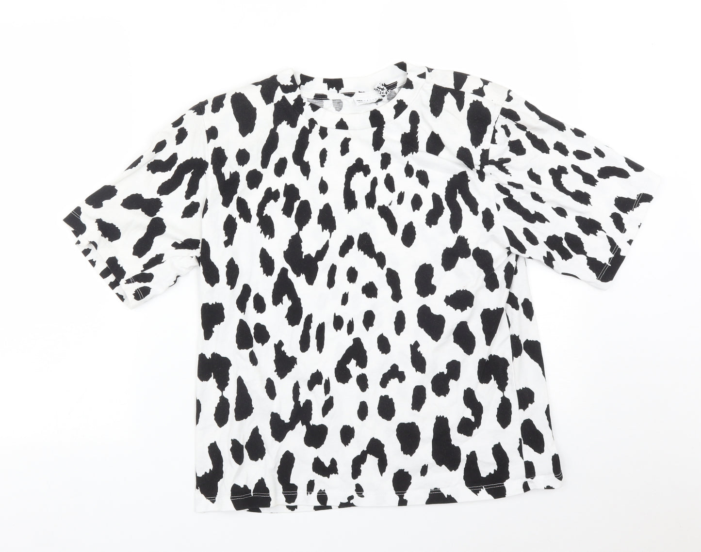 ASOS Womens Multicoloured Animal Print  Basic T-Shirt Size 8