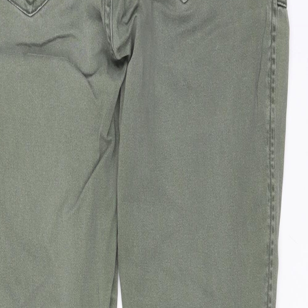 Preworn Womens Green   Straight Jeans Size 12 L29 in