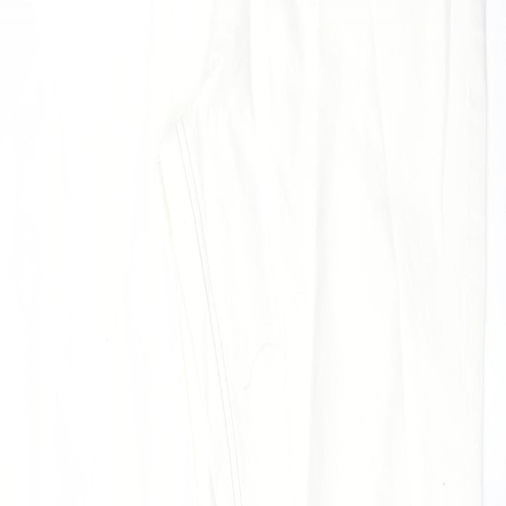 M&Co Womens White   Straight Jeans Size 14 L29 in