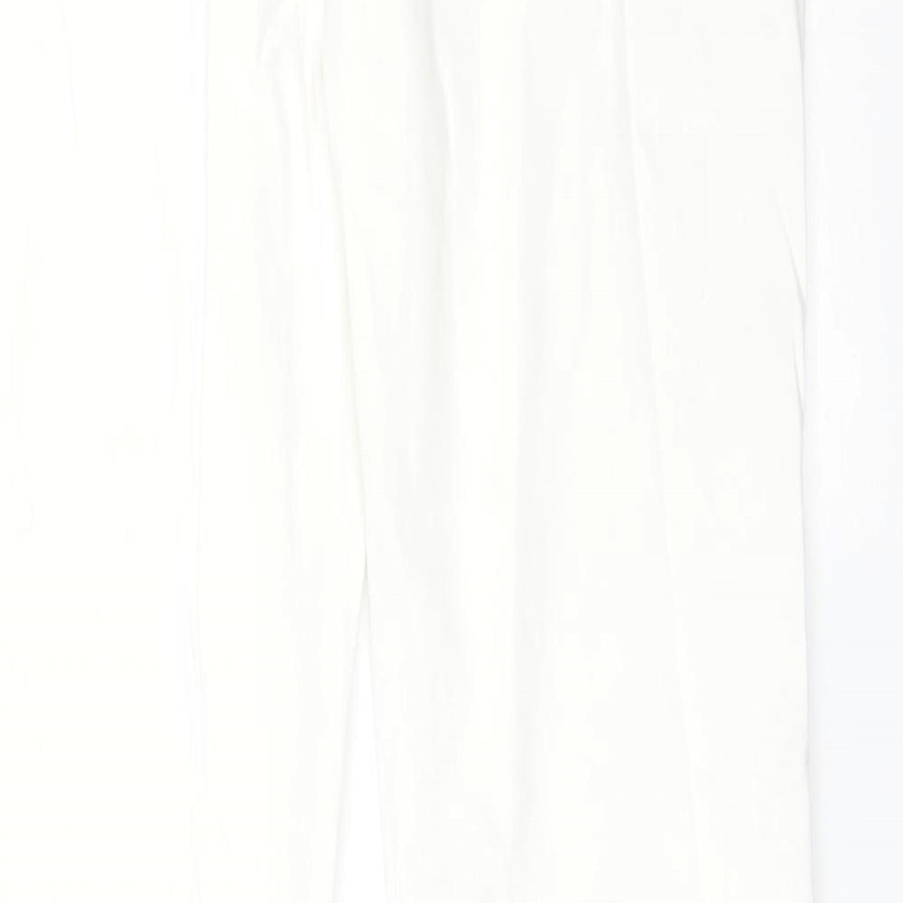 M&Co Womens White   Straight Jeans Size 14 L29 in