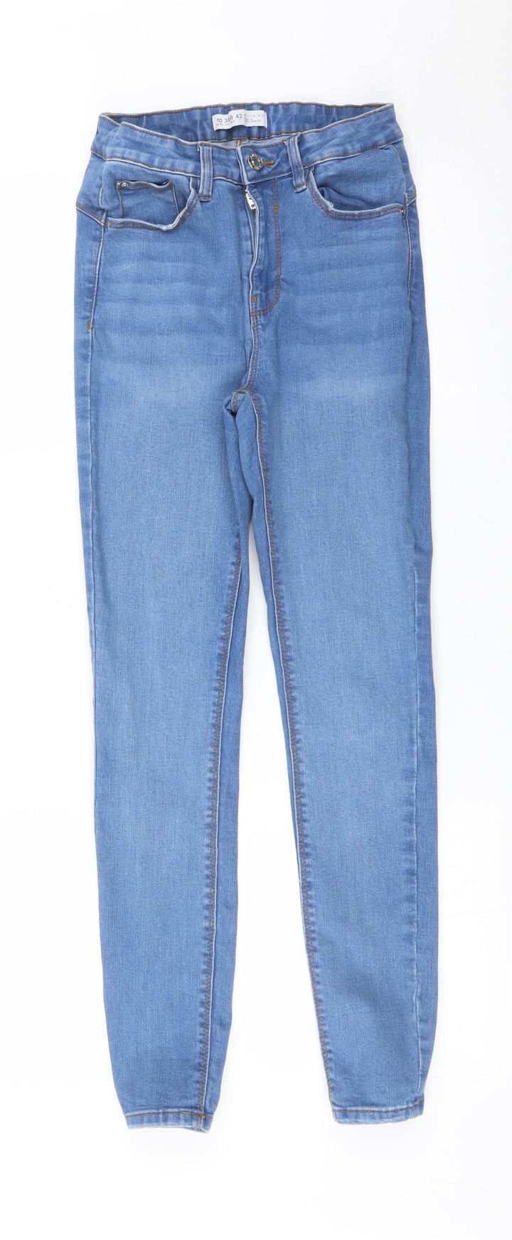 DENIM CO Womens Blue Skinny Jeans Size 10 L27 in