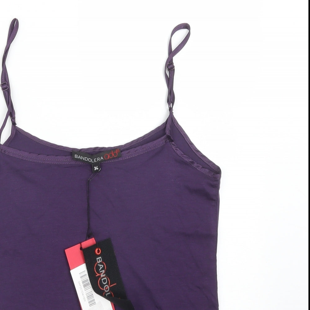 BANDOLERA Womens Purple   Camisole T-Shirt Size 6