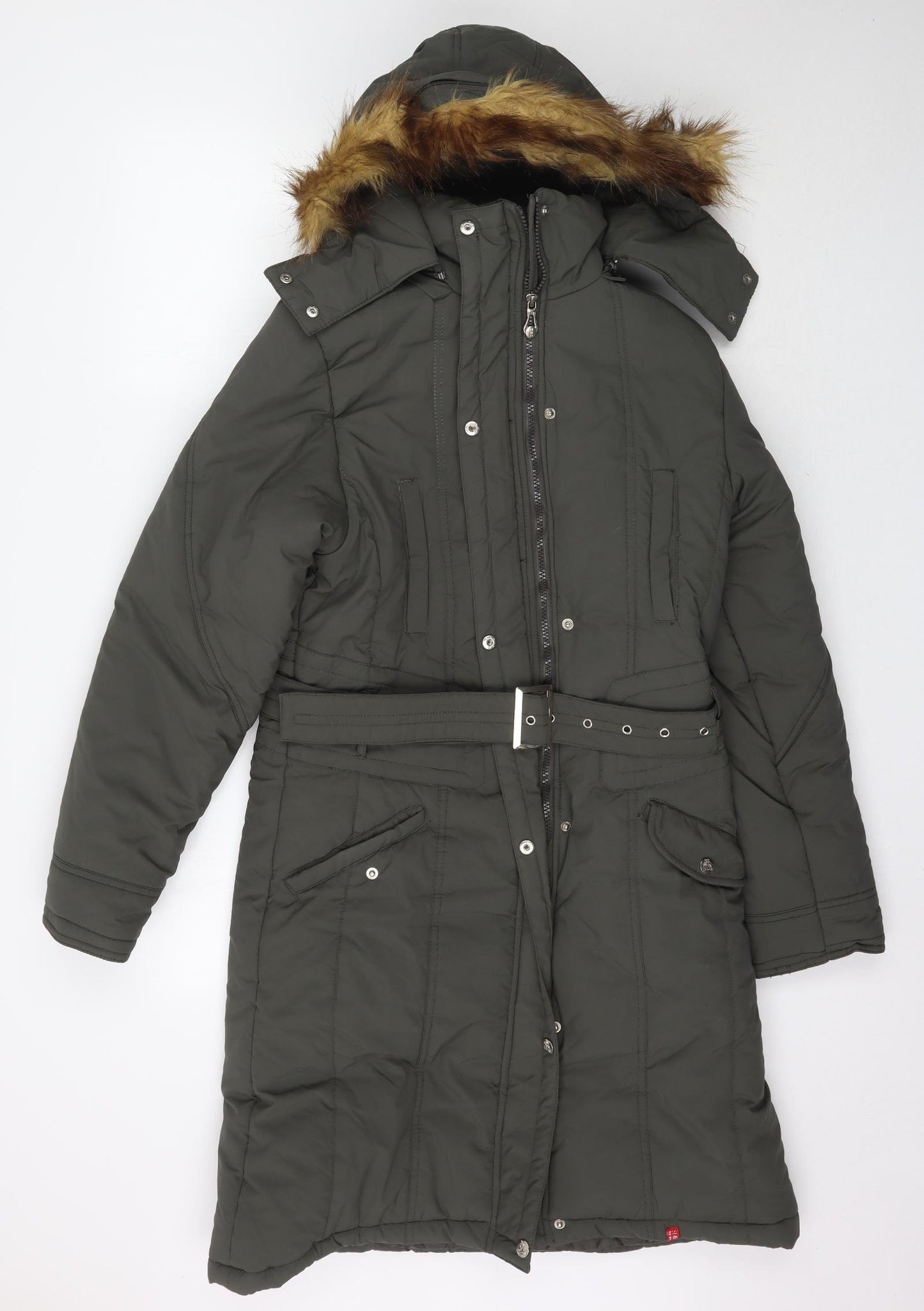 HBH Womens Green   Parka Coat Size M