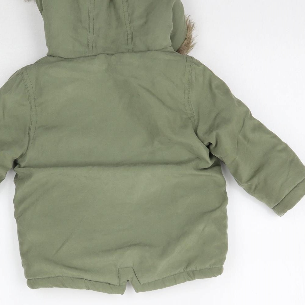 George Baby Green   Overcoat Coat Size 9-12 Months