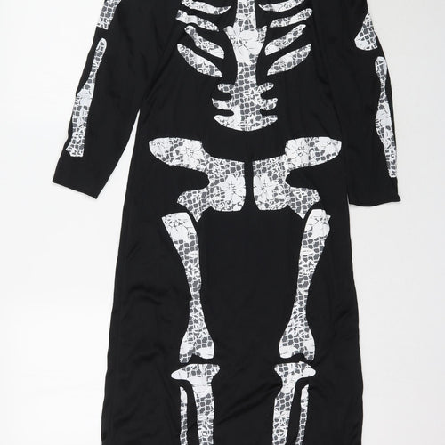 Smiffys Womens Beige   Maxi  Size M  - SKELETON HALLOWEEN COSTUME
