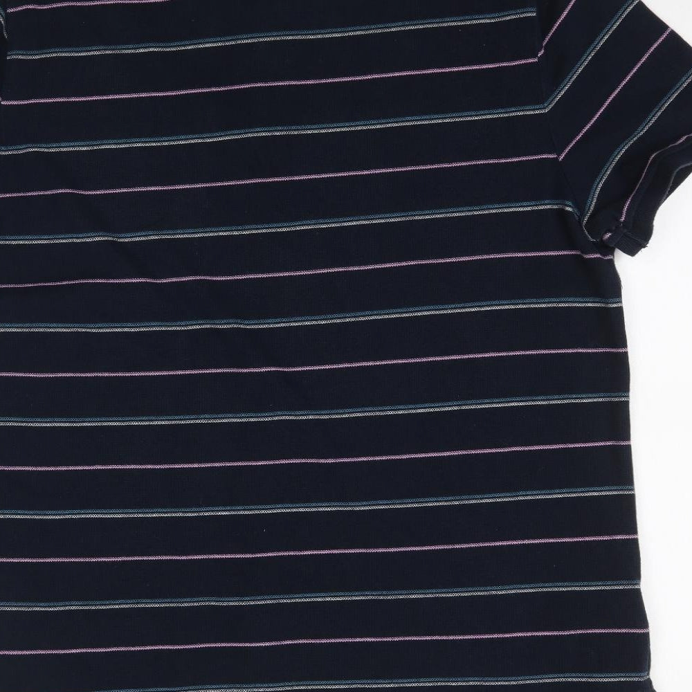 Penguin Mens Multicoloured Striped   Polo Size XL