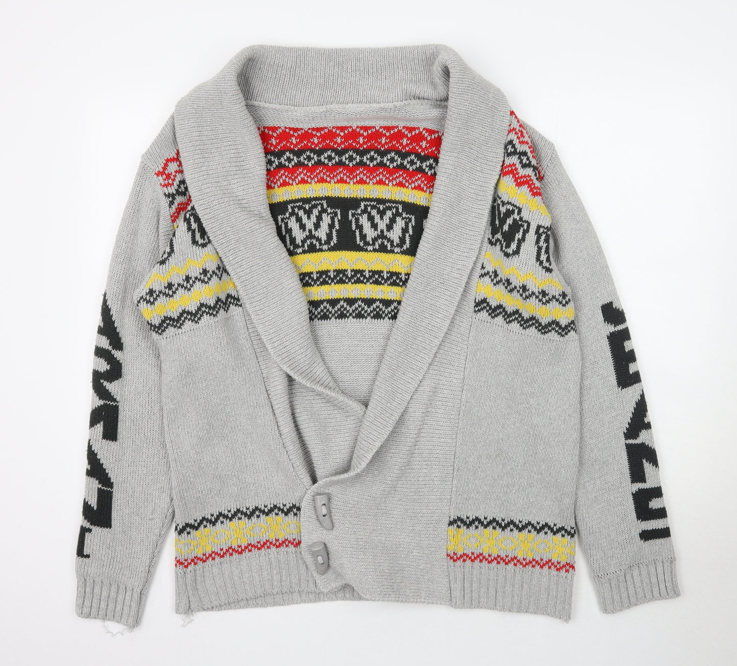Preworn Womens Grey  Knit Cardigan Jumper Size XL