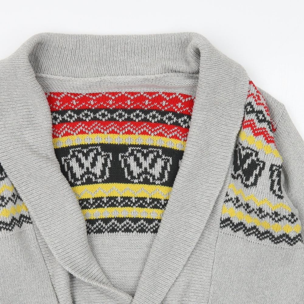 Preworn Womens Grey  Knit Cardigan Jumper Size XL