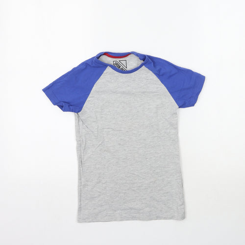 Matalan Boys Grey   Basic T-Shirt Size 8 Years