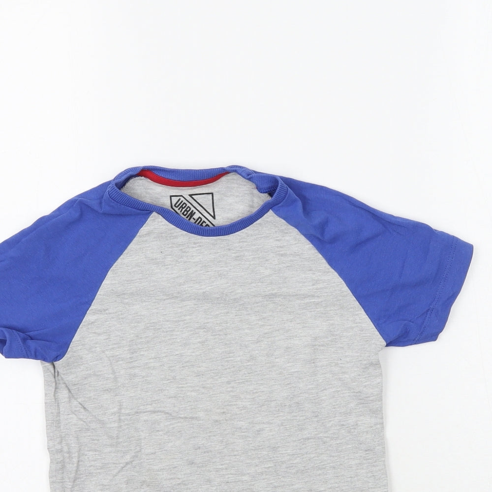 Matalan Boys Grey   Basic T-Shirt Size 8 Years