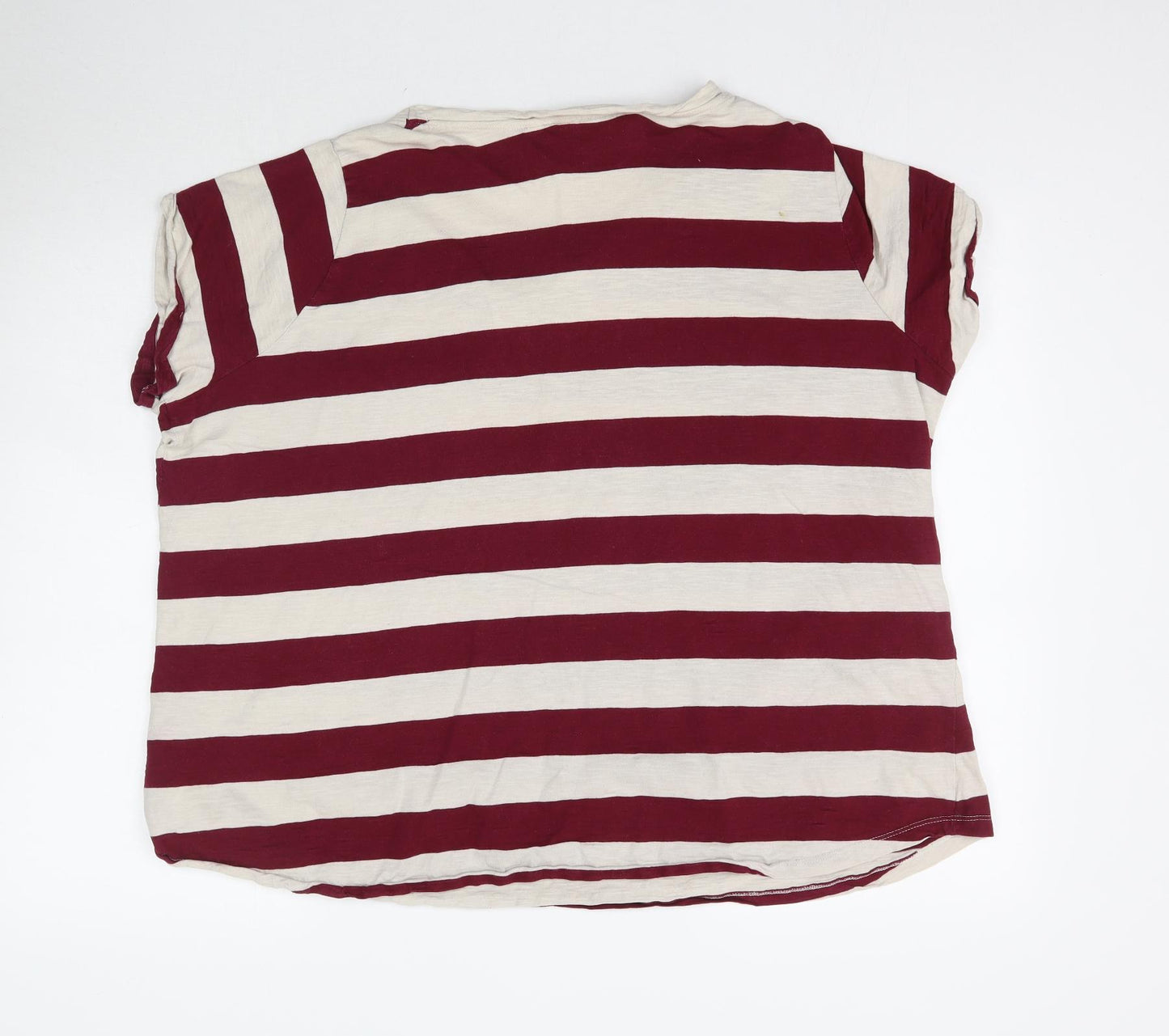 Capsule Womens Multicoloured Striped  Basic T-Shirt Size 22