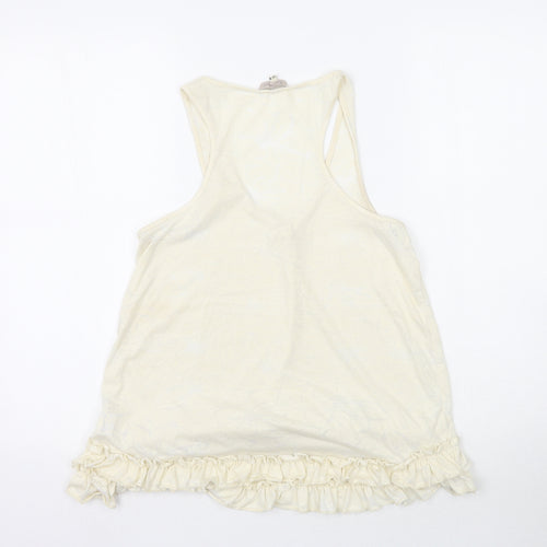 River Island Womens Ivory Floral  Basic Blouse Size 14