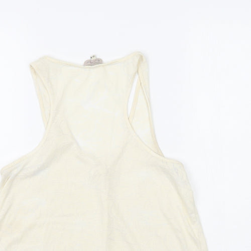 River Island Womens Ivory Floral  Basic Blouse Size 14