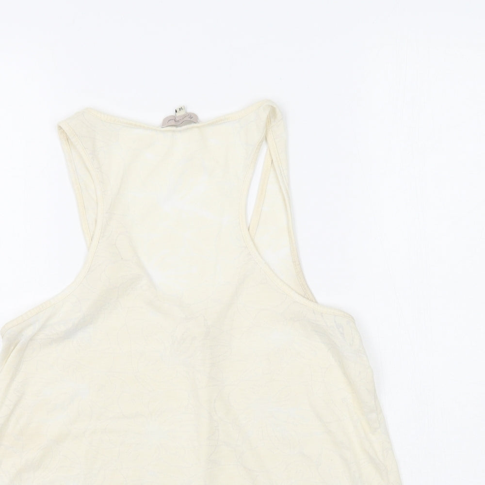River Island Womens Ivory Floral  Basic Blouse Size 14