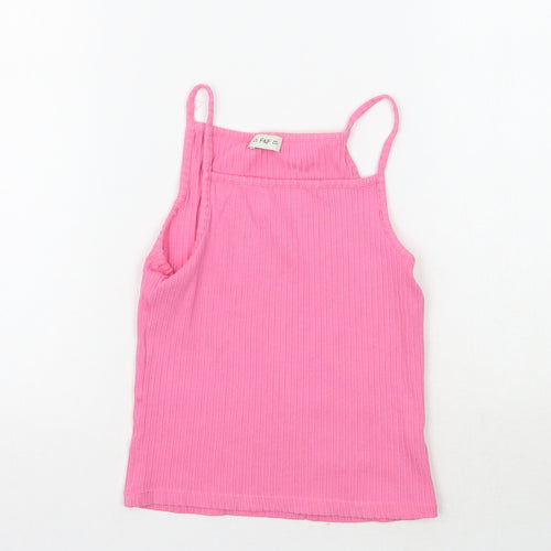 F&F Girls Pink   Basic Tank Size 8-9 Years