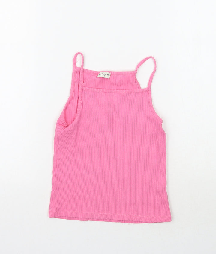F&F Girls Pink   Basic Tank Size 8-9 Years