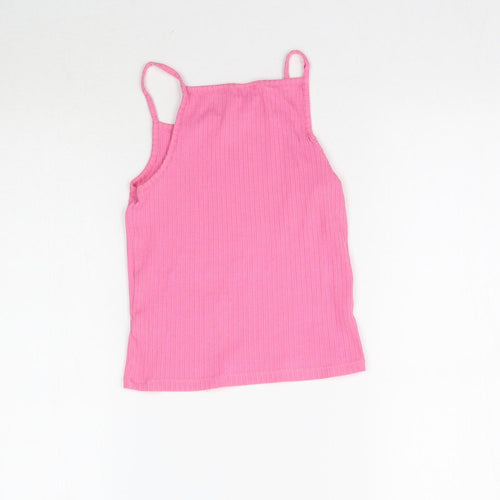 F&F Girls Pink   Basic Tank Size 8-9 Years